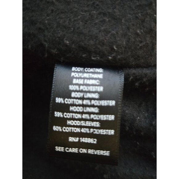 TORRID BLACK FAUX LEATHER & MARLED GREY TERRY BOMBER JACKET SIZE 4, 4X - Picture 3 of 6